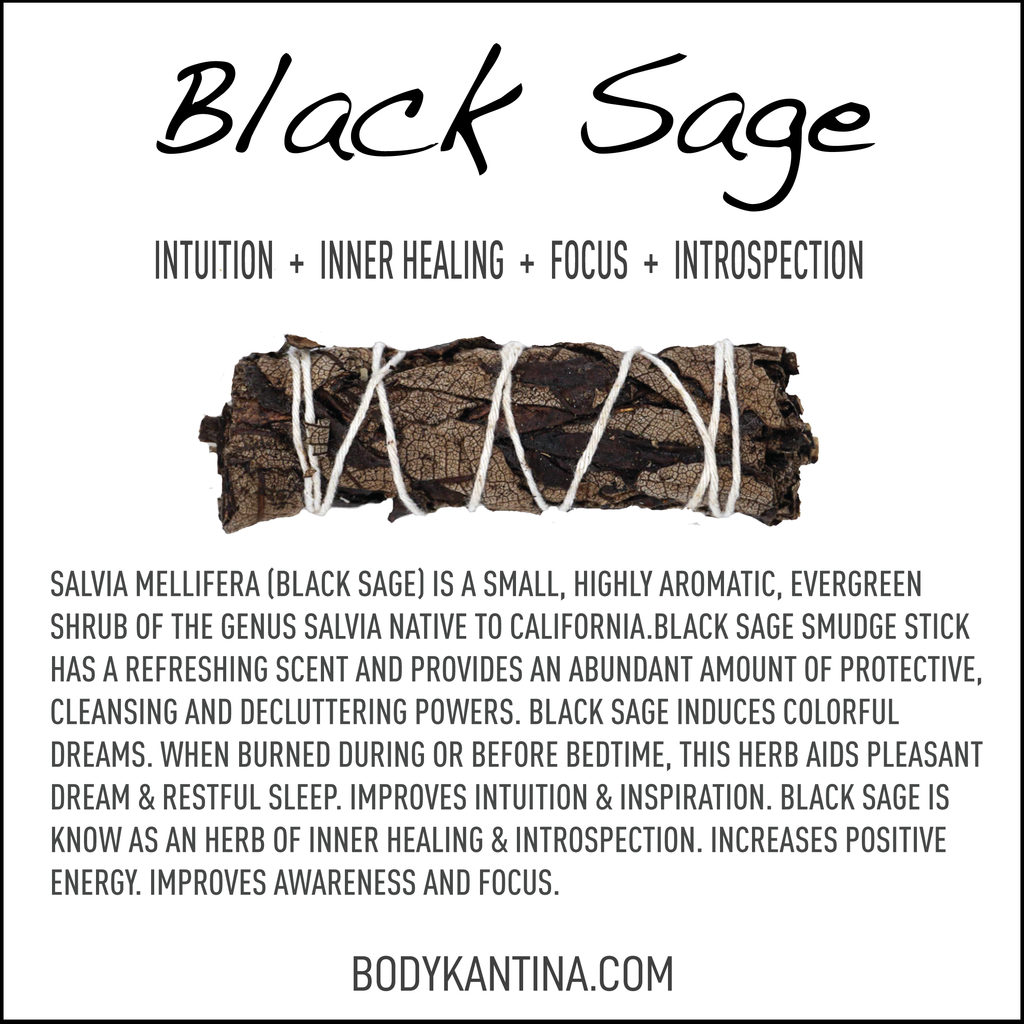 BLACK SAGE SMUDGE STICK