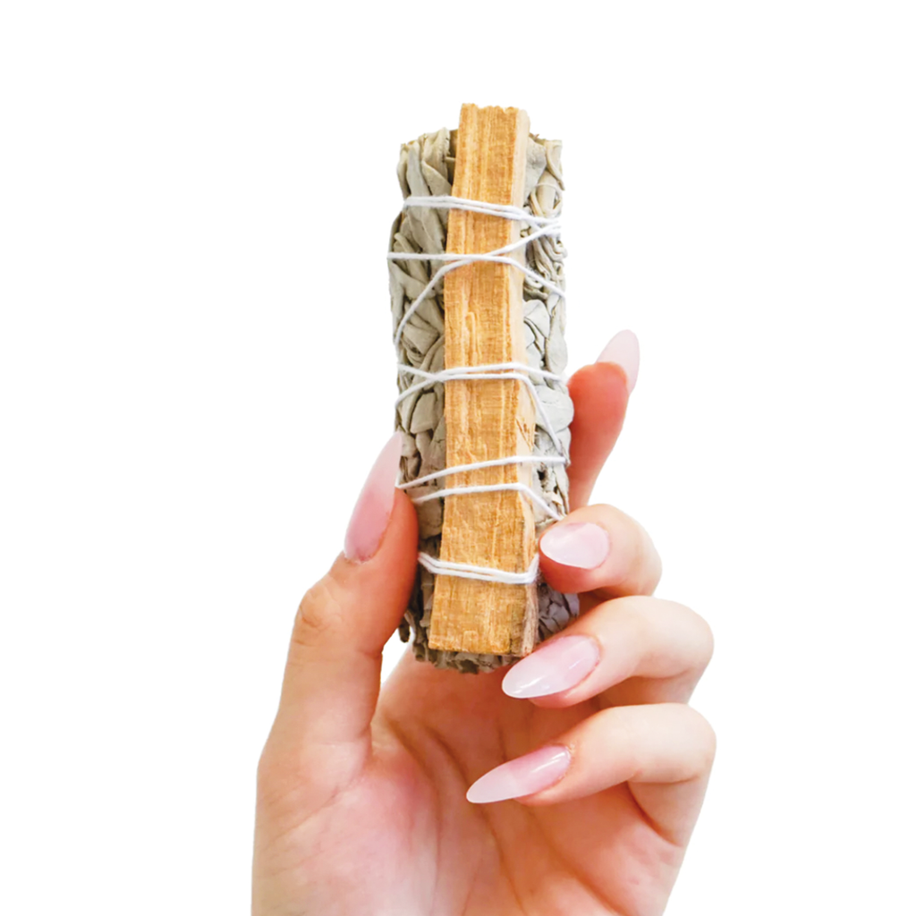 PALO SANTO AND WHITE SAGE SMUDGE STICK